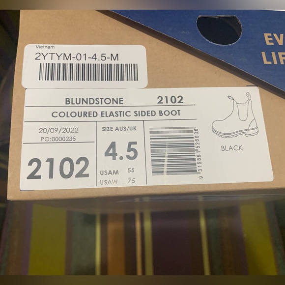 Blundstone nwt bl2102 2102 plaid black leather boots AU 4.5 women’s 7.5 - Picture 3 of 11